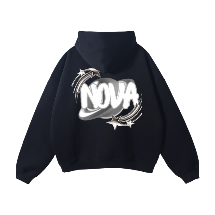 Black Nova Oversized Hoodie