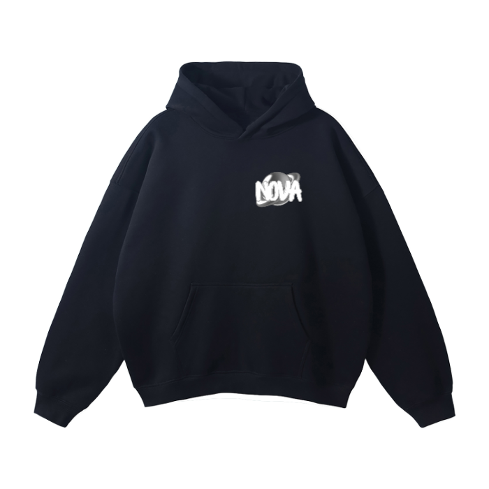 Black Nova Oversized Hoodie